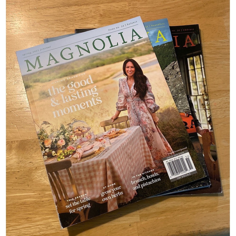 Magnolia Journal Joanna Gaines Lot of 3 2025 Spring Summer Fall